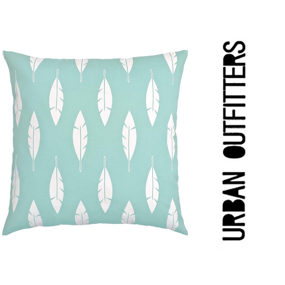 20x20 100% Cotton Leaf Print Pillow Cover